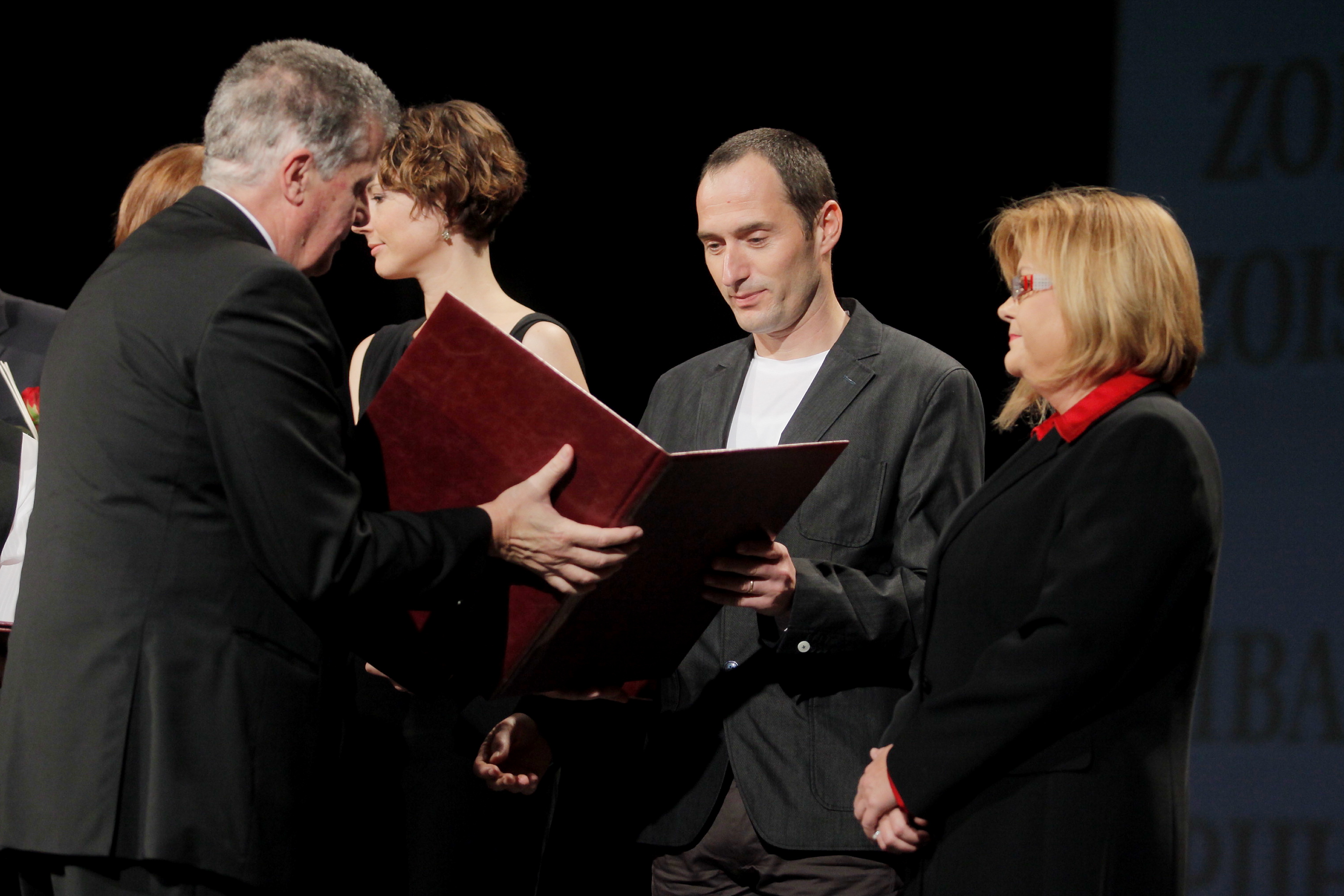 Izr. prof. dr. Štefko Miklavič na podelitvi Zoisovega priznanja (Nova Gorica, 23.11.2012)